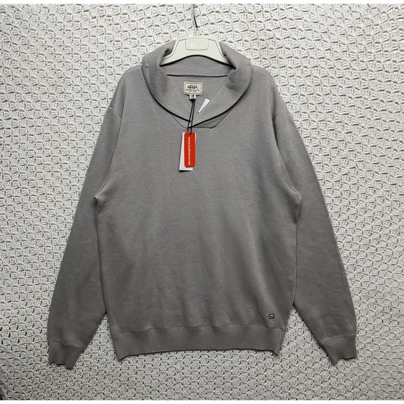 Ecko Unltd Sweater Men's Size XXL Beige Cowl Neck Long Sleeve - Picture 1 of 9